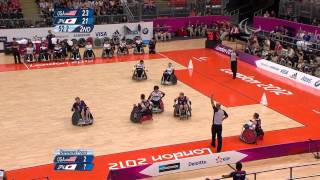 Wheelchair Rugby  Mixed  Bronze Medal  USA versus JPN  London 2012 Paralympic Games [upl. by Banyaz]