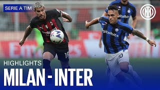 MILAN 32 INTER  HIGHLIGHTS  SERIE A 2223 ⚫🔵🇬🇧 [upl. by Adler]