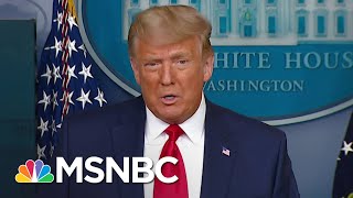 Trump Touts Stock Market Numbers After Dow Hits 30000 Amid Vaccine Transition News  MSNBC [upl. by Ylen]