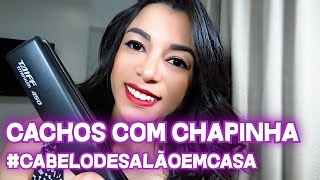 Como fazer cachos rápidos com chapinha  Beleza da Gente [upl. by Nylleoj]