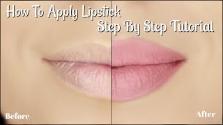 How To Apply Lipstick Tutorial  5 Easy Steps  Liquid Lipstick [upl. by Ardene]