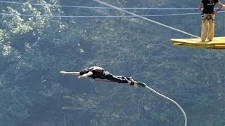 Bungee Jumping in Rishikesh India  Jumpin Heights  Bungee Jump  Rishikesh Tourism [upl. by Inge]