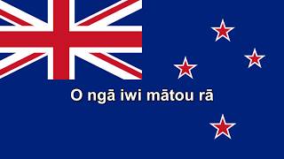 National Anthems New Zealand Aotearoa  Short version  Lyrics  Translation [upl. by Jecon]