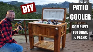 How to Make a Patio Cooler Ice Chest [upl. by Cheney]