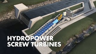 Hydropower Screw Turbines  How it works [upl. by Milah285]