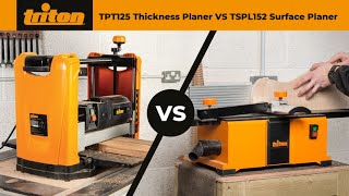 Triton TPT125 Thicknesser amp TSPL152 Surface Planer  Jointer – A Comparison Guide [upl. by Assereht]