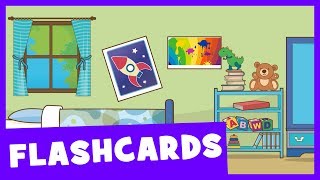 Learn Rooms of the House  Talking Flashcards [upl. by Fish]