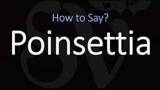 How to Pronounce Poinsettia CORRECTLY [upl. by Nnave]