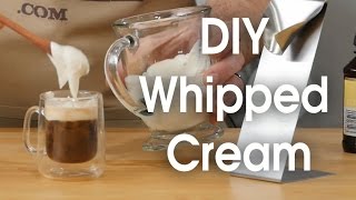 DIY whipped cream in 60 seconds [upl. by Nilam770]