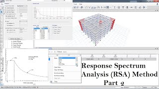 CSI ETABS  19  Response Spectrum Analysis RSA Method  part 2 [upl. by Yecaj]