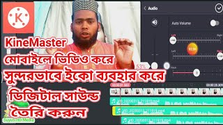 ভিডিওতে সুন্দর সাউন্ড বের করুন kineMaster অ্যাপ দিয়েHow to Echo in Video মোঃ জালাল উদ্দিন সুয়ূতী [upl. by Rapp]