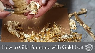 How to Gild Furniture with Gold Leaf [upl. by Matthus]