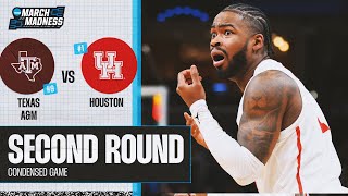 Houston vs Texas AampM  Second Round NCAA tournament extended highlights [upl. by Pauli]