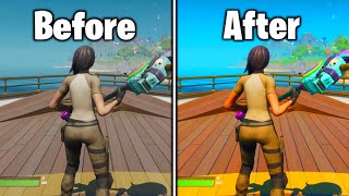 BEST FORTNITE GRAPHIC SETTINGS HOW TO MAKE FORTNITE COLORFUL PS4XBOXPC FORTNITE GRAPHIC SETTINGS [upl. by Hunley815]