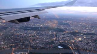 Landing at London Heathrow Airport Sunrise [upl. by Karalynn983]