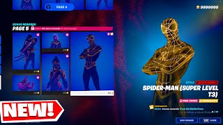 ALL NEW SPIDERMAN STYLES in Fortnite [upl. by Lekzehcey801]