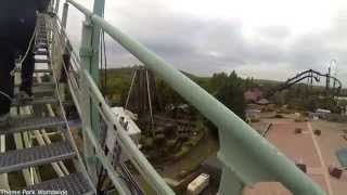 Colossus Roller Coaster Lift Hill Climb  Thorpe Park [upl. by Aisenat]