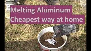 How to melt aluminum cans at home [upl. by Cirnek851]