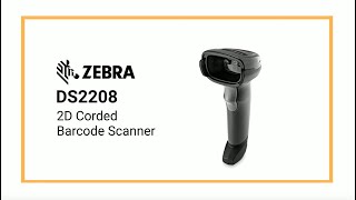 Zebra DS2208  2D Barcode Scanner [upl. by Ymmas403]