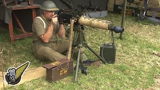 Original WW2 Vickers Machine Gun Being Fired Gas Powered [upl. by Truscott]