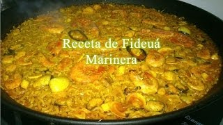 Receta fácil de la fideuá marinera [upl. by Ellenehs]