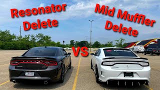 Resonator vs Muffler Delete Which Sounds Better [upl. by Eissalc]