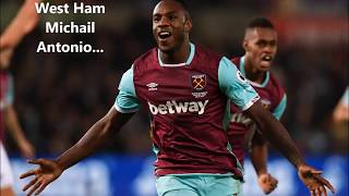 Michail Antonio West Ham Chant With Lyrics On Screen [upl. by Alegnaoj]