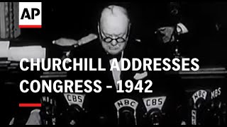 Mr Churchill Addresses Congress  1942 [upl. by Ahsha]