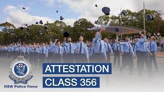 Attestation of Class 356  NSW Police Force [upl. by Repinuj]