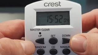 Crest Digital Timer Setup  Part 1 [upl. by Mitzie]