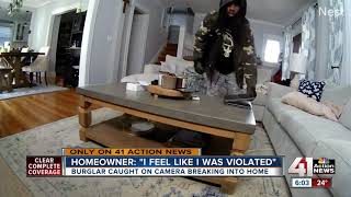 Burglar caught on camera breaking into home [upl. by Divine]