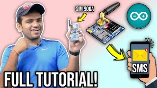 Arduino Projects  How to Send amp Receive Text Messages SMS Using Arduino Uno amp SIM900A GSM Module [upl. by Alisha]