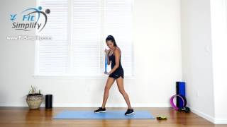 Whole Body Resistance Loop Band Workout Fit Simplify [upl. by Sholley]