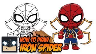 How To Draw Iron Spider  Spiderman Far From Home [upl. by Till44]