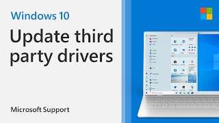 How to update thirdparty drivers  Microsoft  Windows 10 [upl. by Aibun]