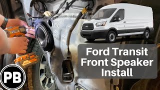 2013  2020 Ford Transit Front Door Speaker Install [upl. by Zizaludba]