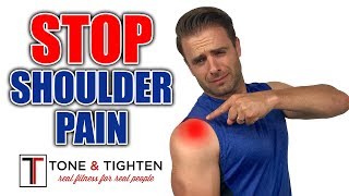 How To ELIMINATE Shoulder Pain  Shoulder Impingement Exercises [upl. by Graehl]