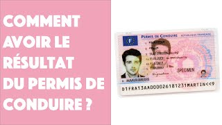 Comment avoir le résultat du permis de conduire [upl. by Gabrila736]