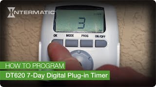 How to Program the Intermatic DT620 7Day Digital Plugin Timer [upl. by Euqinorev]