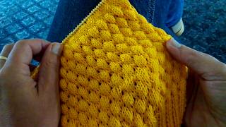 Bubbel Steek breien Bubble Wrap Stitch [upl. by Sam465]