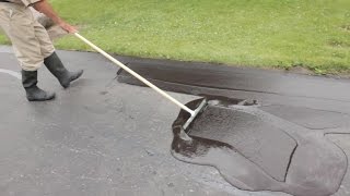 Asphalt Seal Your Own Driveway [upl. by Ekeiram]