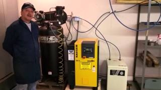 Our new Kaeser 5hp Rotary Screw Air Compressor [upl. by Erminie]