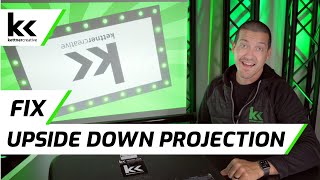 How To Fix Upside Down Projection  Any Projector [upl. by Hanny]