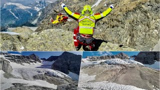 Marmolada Glacier AVALANCHE Today [upl. by Hakym]