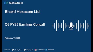 Bharti Hexacom Ltd Q3 FY202425 Earnings Conference Call [upl. by Caitlin336]