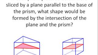 Prisms and Cross Sections [upl. by Edualcnaej]