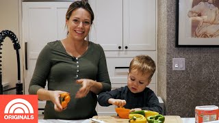 Watch Dylan Dreyer And Her Son Calvin Cook Stuffed Peppers  TODAY Original [upl. by Kinnard]