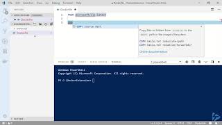 How To Use The Docker Extension For Visual Studio Code To Build A DockerFile [upl. by Norreht]