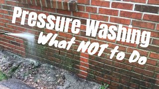 How to Pressure Wash  DONT do this [upl. by Ezzo803]