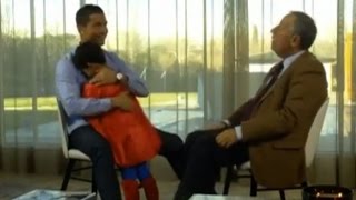 Cristiano Ronaldos son interrupts interview as Superman  English subtitles [upl. by Ragland]